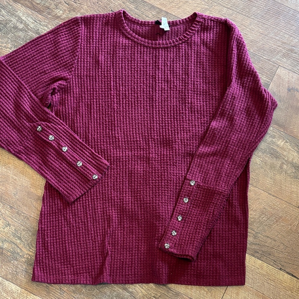 Waffle Knit Sweater